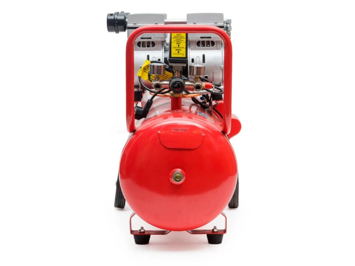 Компресор 50 л, 2x0.75, 220 В, 8aтм, 270 л/хвил, малошумний, безмасляний, 4 циліндри INTERTOOL PT-0023 