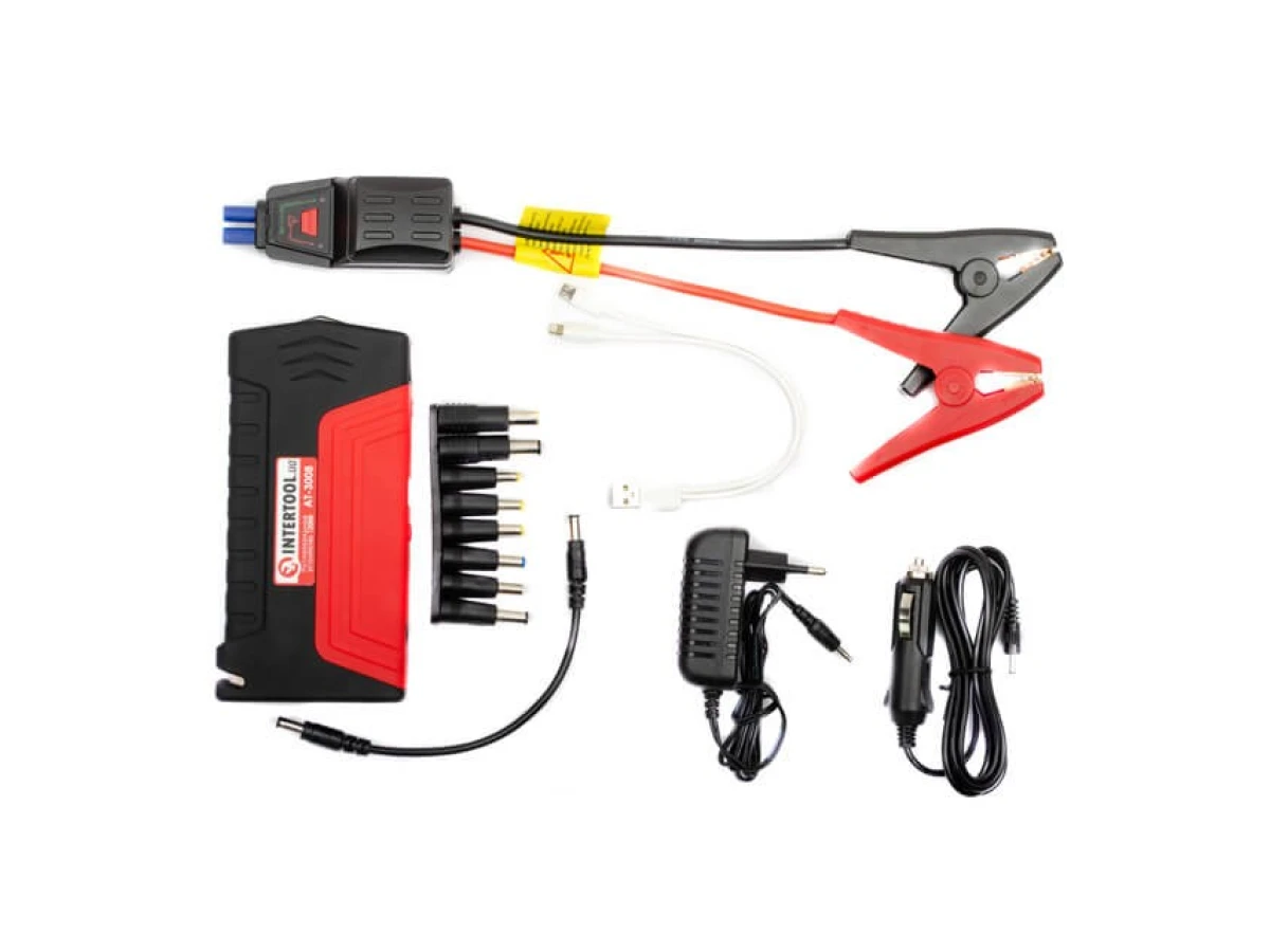 Пускозарядное устройство 12000 mАч INTERTOOL AT-3008 