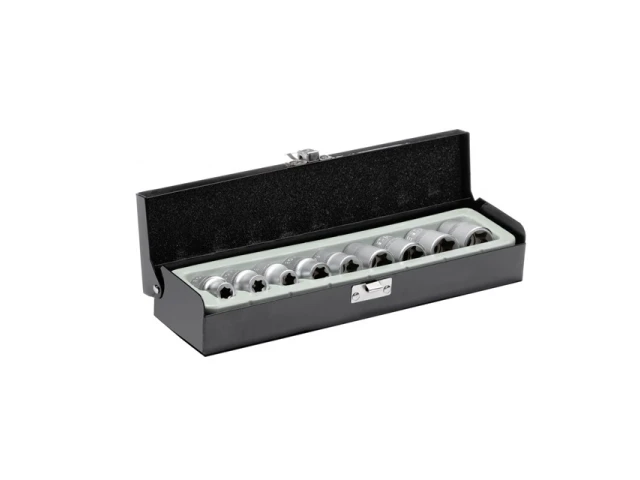 Набір голівок TORX 9 шт, E10-E24, 1/2" INTERTOOL ET-6014 