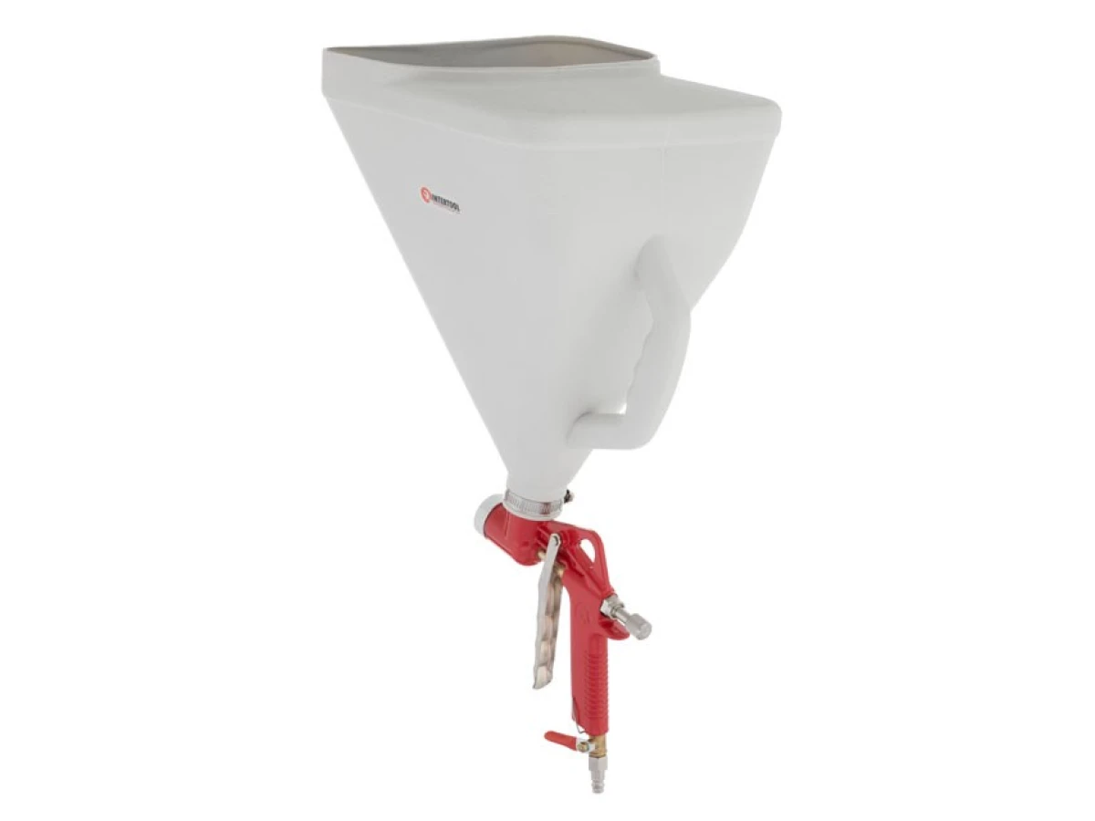 Распылитель штукатурный пневматический, три форсунки 4;6;8мм, В/Б пластмассовый, 9000мл, 3-6 атм INTERTOOL PT-0403 