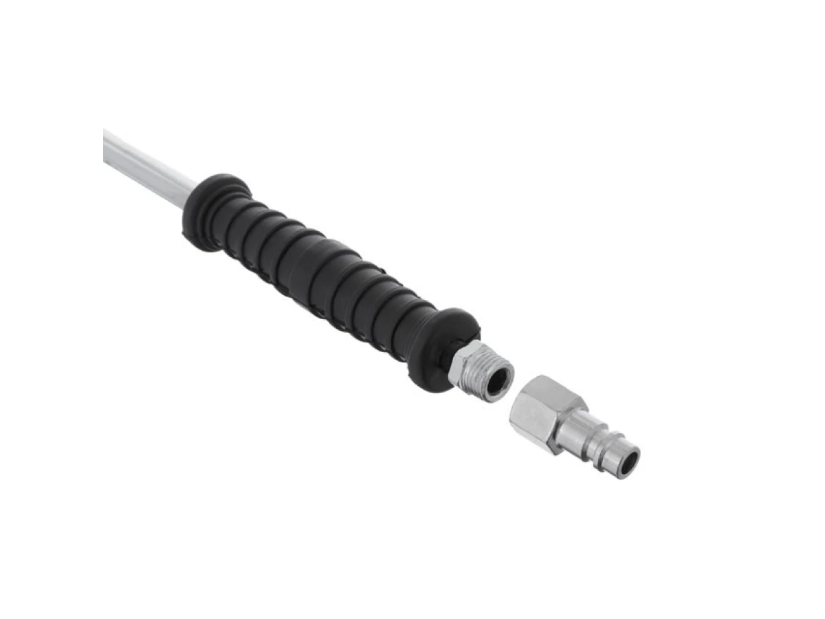 Подовжувач для накачування здвоєних та звичайних коліс двосторонній, з рукояткою та двома типами з'єднання (на шланг 8 мм і швидкороз'ємне з'єднання) INTERTOOL PT-0515 