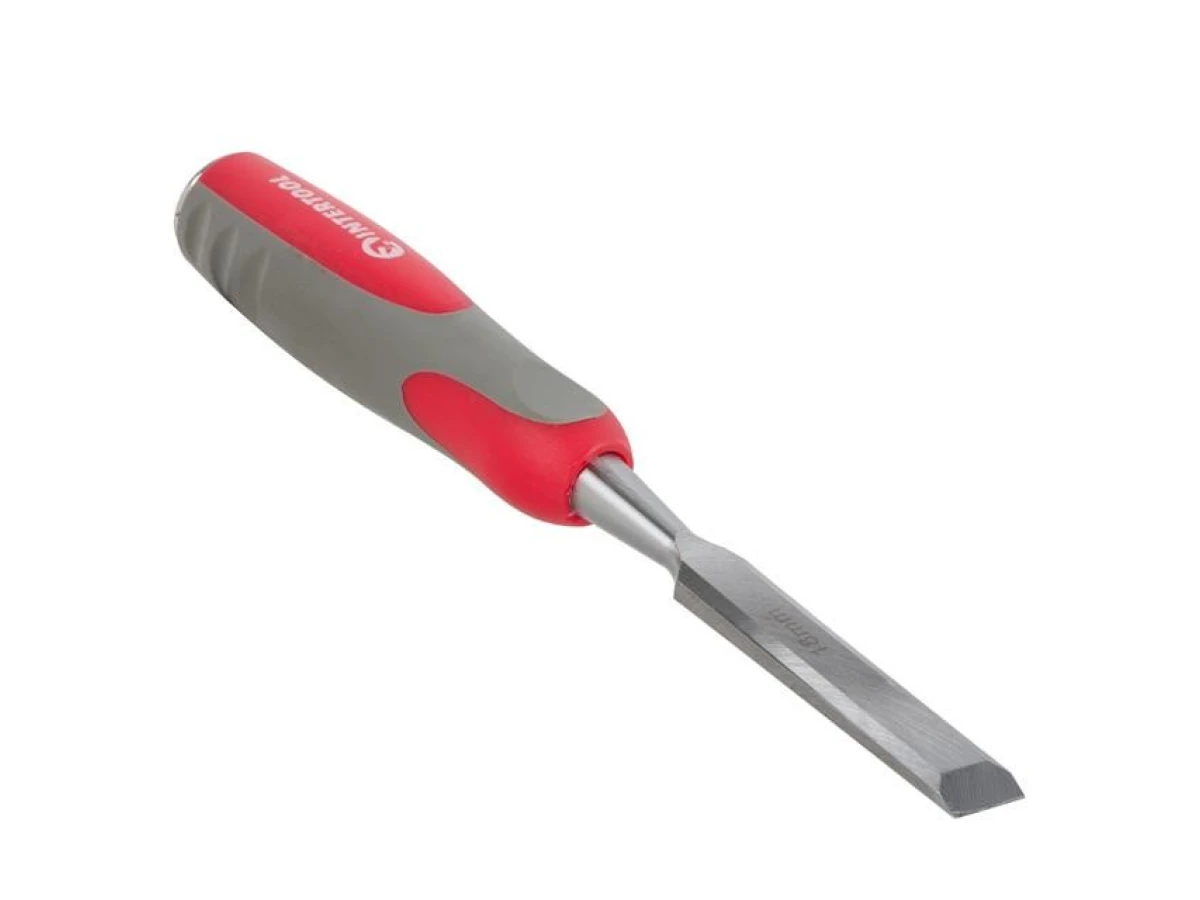 Стамеска 18 мм, Cr-V, двухкомпонентная рукоятка INTERTOOL HT-3518 