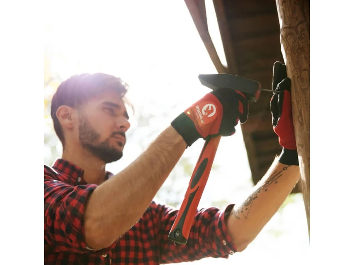 Молоток 1000 г.ручка з фібергласу INTERTOOL HT-0210 