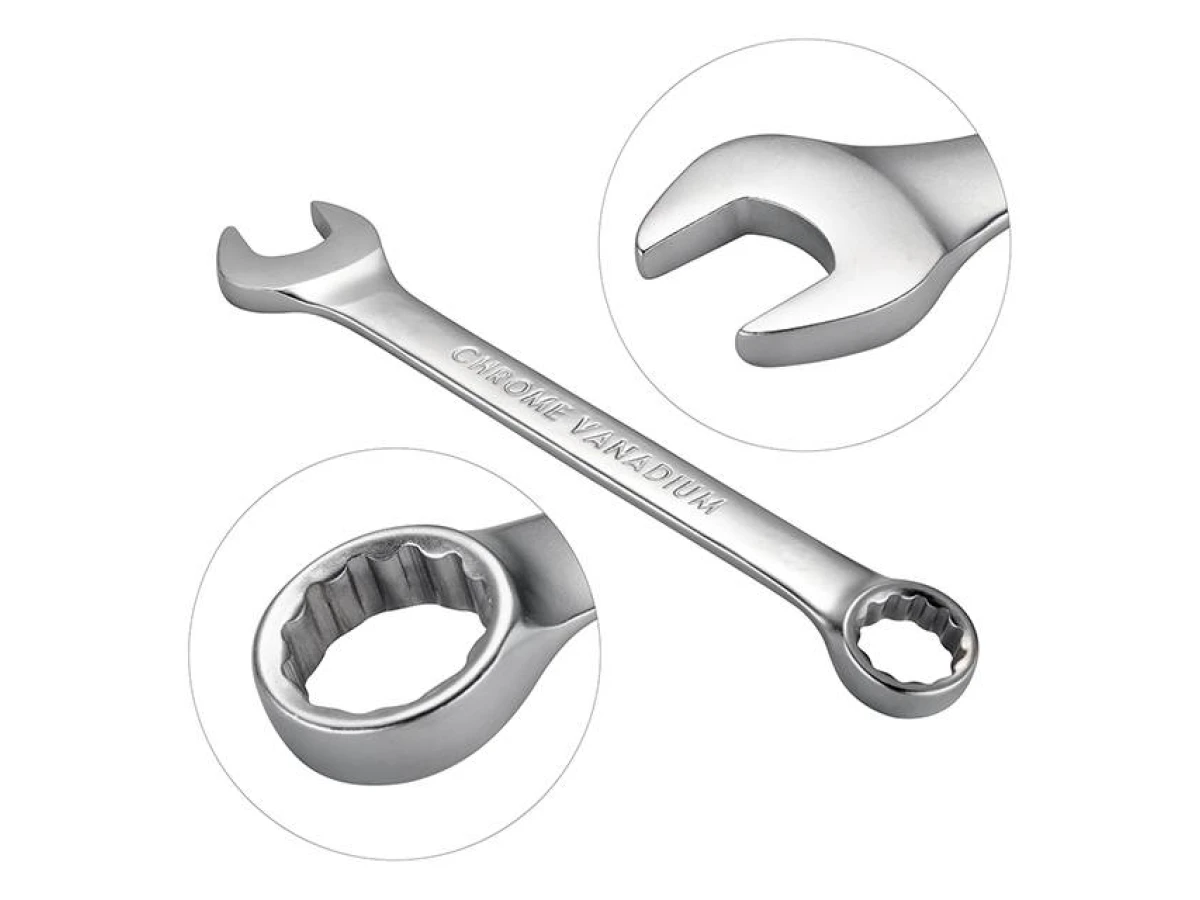 Набір ключів комбінованих 8 шт, 8-19 мм CrV INTERTOOL HT-1202 