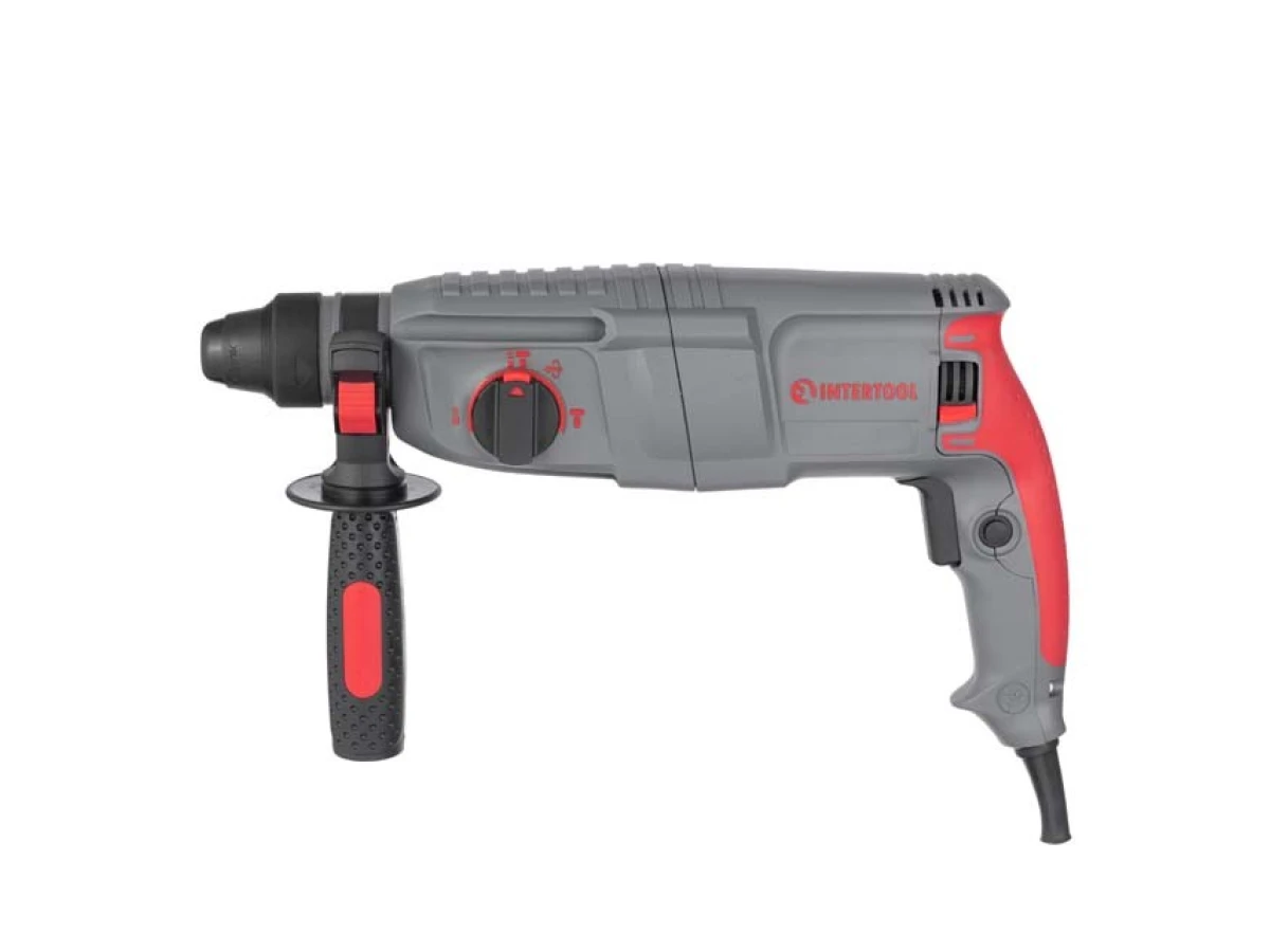 Перфоратор 850 Вт, 3.2 Дж, 0-900 об/хв., 0-4400 уд/хв., 3 режими, SDS plus INTERTOOL DT-0180 