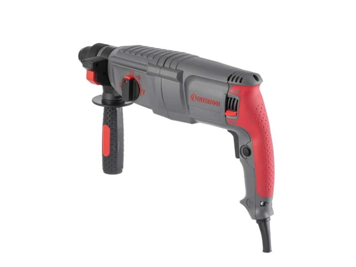 Перфоратор 850 Вт, 3.2 Дж, 0-900 об/хв., 0-4400 уд/хв., 3 режими, SDS plus INTERTOOL DT-0180 