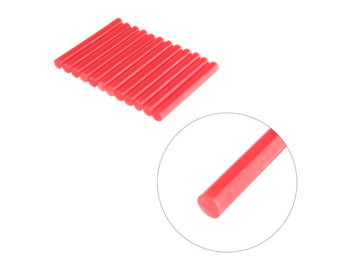 Комплект стрижнів клейових червоних 11,2 мм * 100 мм, 12 шт. INTERTOOL RT-1041 