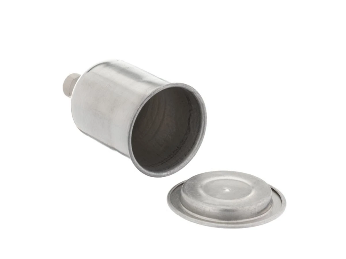 Бачок металевий для HVLP міні з внутрішньою різьбою M14x1, 125мл INTERTOOL PT-1903 