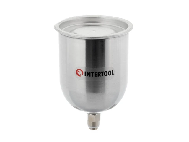Бачок металевий із зовнішньою різьбою M14x1.25. 600мл INTERTOOL PT-1907 