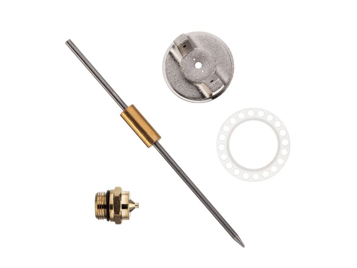 Комплект форсунки 1.3мм для фарбопульта HP РТ-0204, PT-0205, PT-0210, PT-0211 (дюза, повітряна головка, голка) INTERTOOL PT-2003 