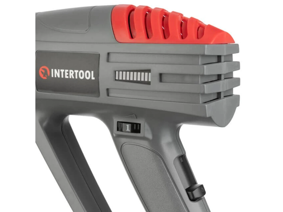 Фен технический 2000 Вт, 3 режима, 60-600 °C, 300-500 л/мин INTERTOOL DT-2420 