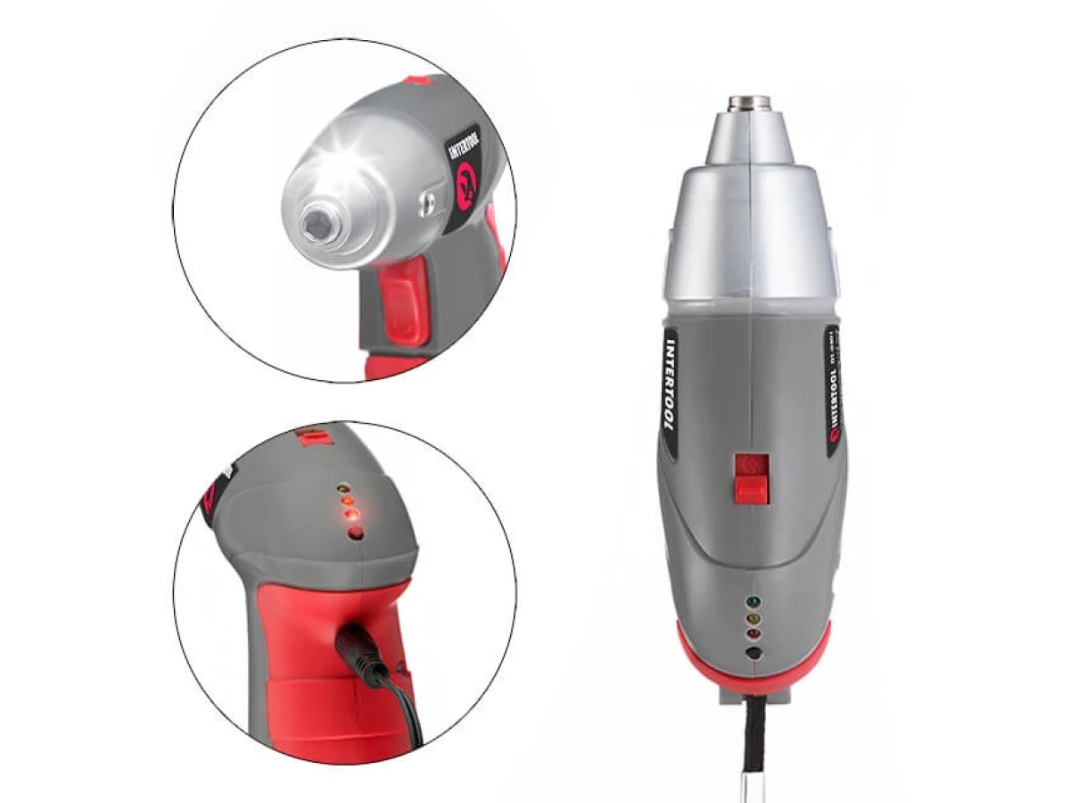 Отвертка аккумуляторная 3.6V, NiCd, кейс+насадки INTERTOOL DT-0301 