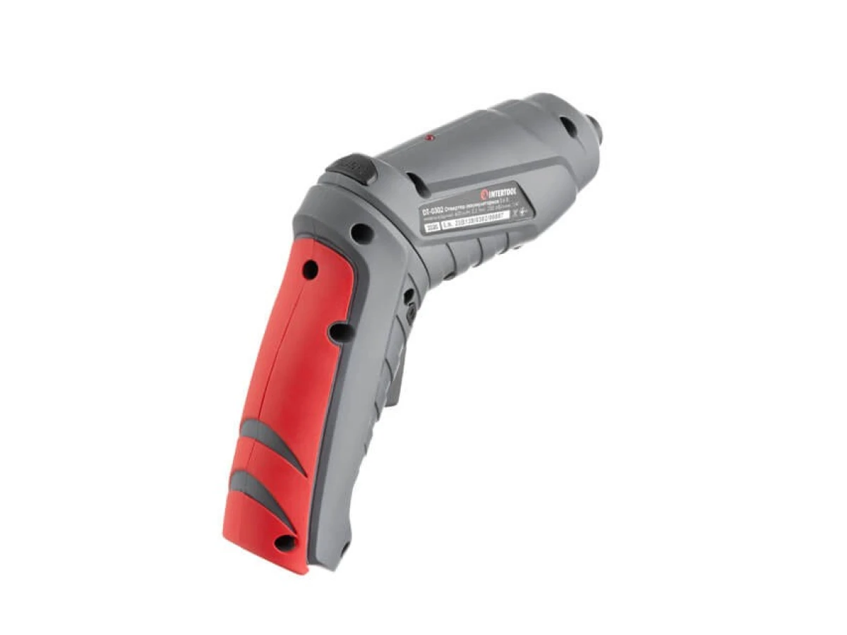Отвертка аккумуляторная 3.6V, NiCd, поворотная рукоятка, кейс+насадки INTERTOOL DT-0302 