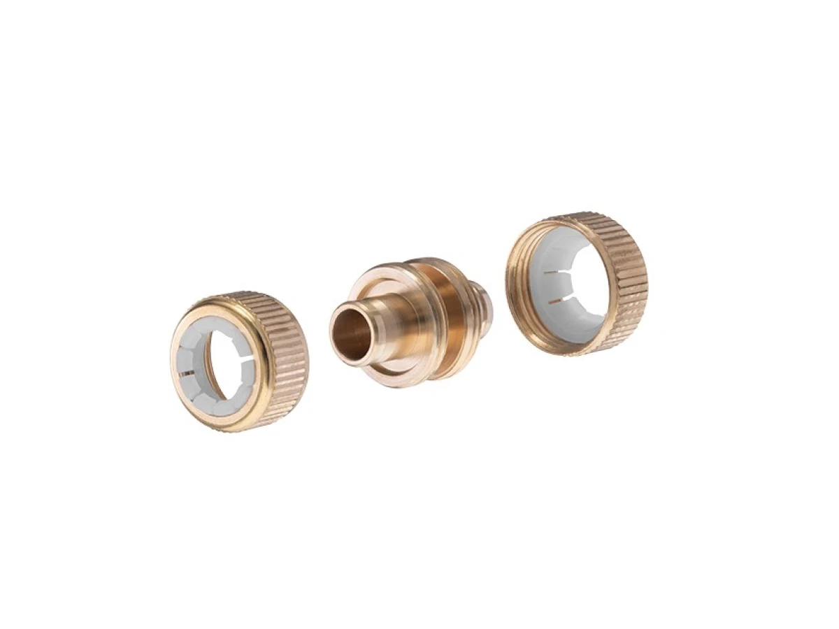 Муфта латунная ремонтно-соединительная для шланга 1/2" STORM INTERTOOL GE-1213 