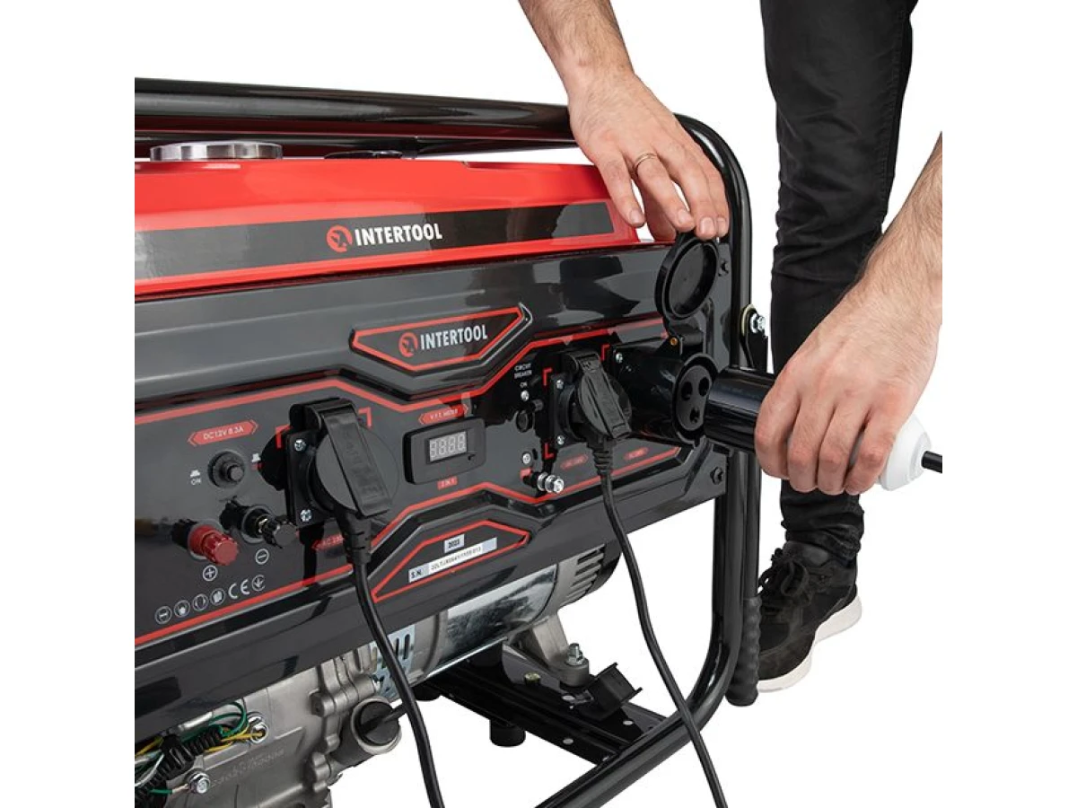 Генератор бензиновый 5/5.5 кВт, электро+ручной старт, STORM INTERTOOL DT-1156 