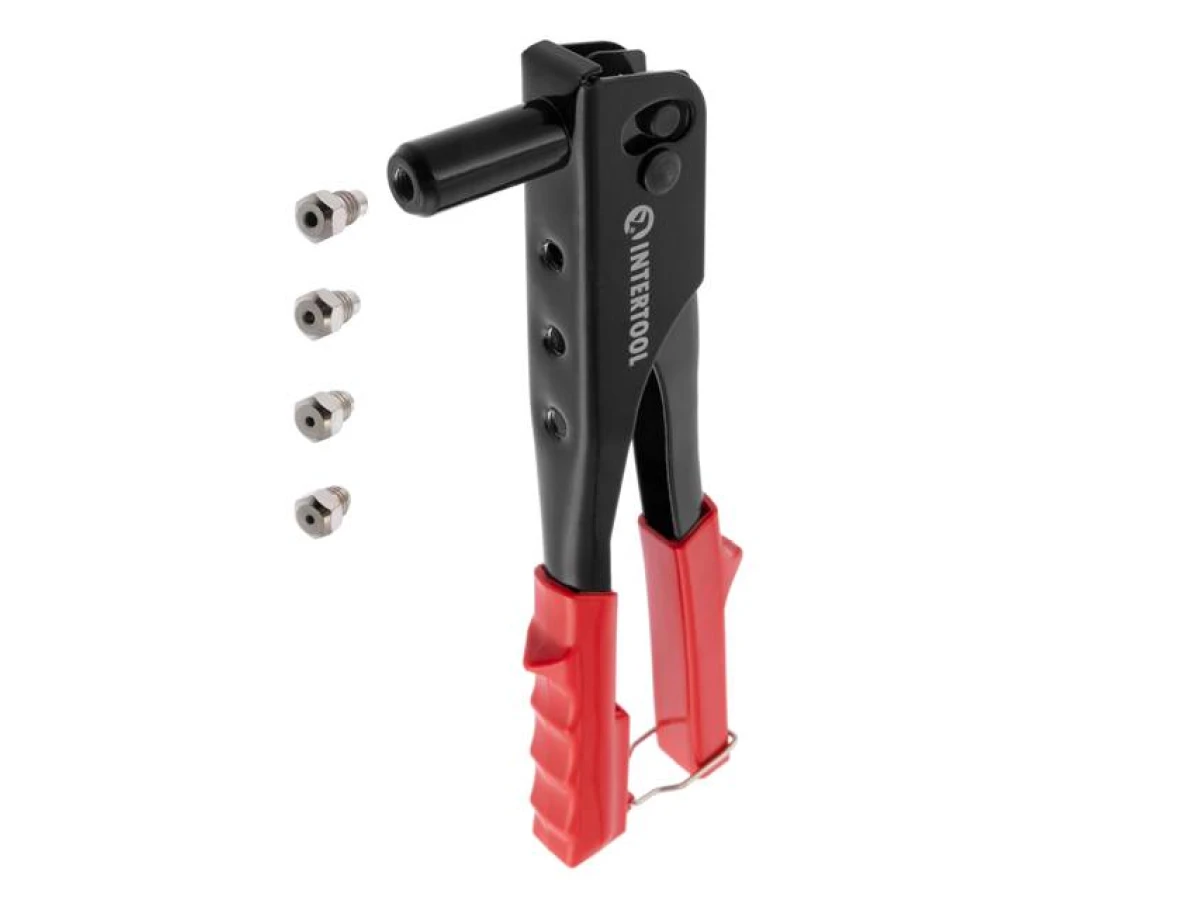 Пистолет заклепочный ручной, диаметр заклепки 3,2; 4; 4,8 мм INTERTOOL RT-0005 