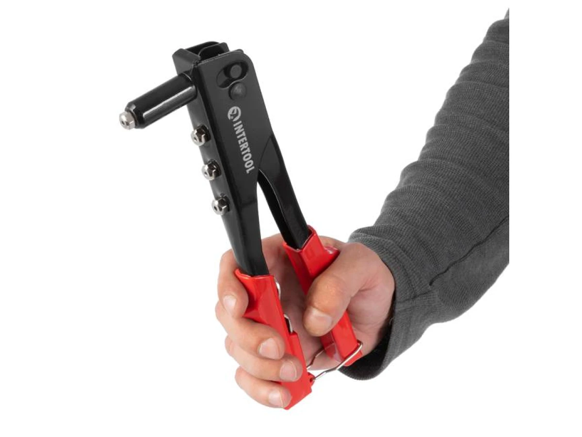 Пистолет заклепочный ручной, диаметр заклепки 3,2; 4; 4,8 мм INTERTOOL RT-0005 