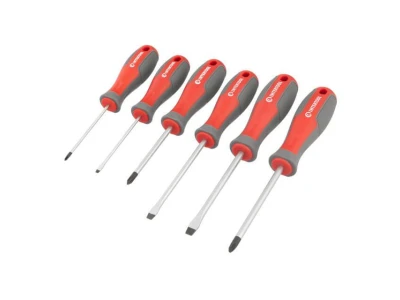 Набір викруток 6 од (LS3.0 * 75мм, SL5.0 * 100мм, SL6.0 * 100мм, PH0 * 75мм, PH1 * 75мм, PH2 * 100мм) INTERTOOL VT-3346