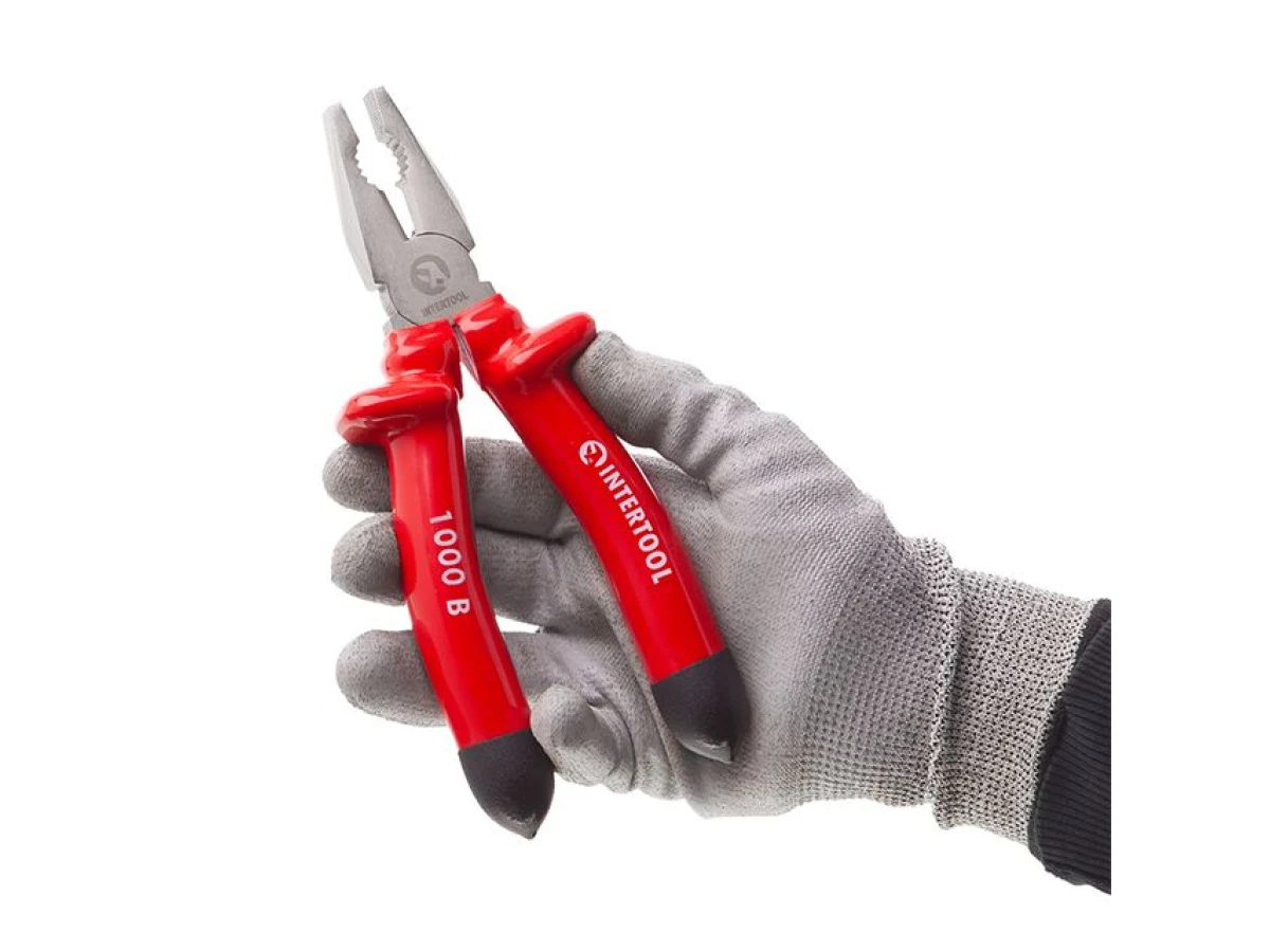 Плоскогубці 200 мм, 1000 В INTERTOOL NT-0314 