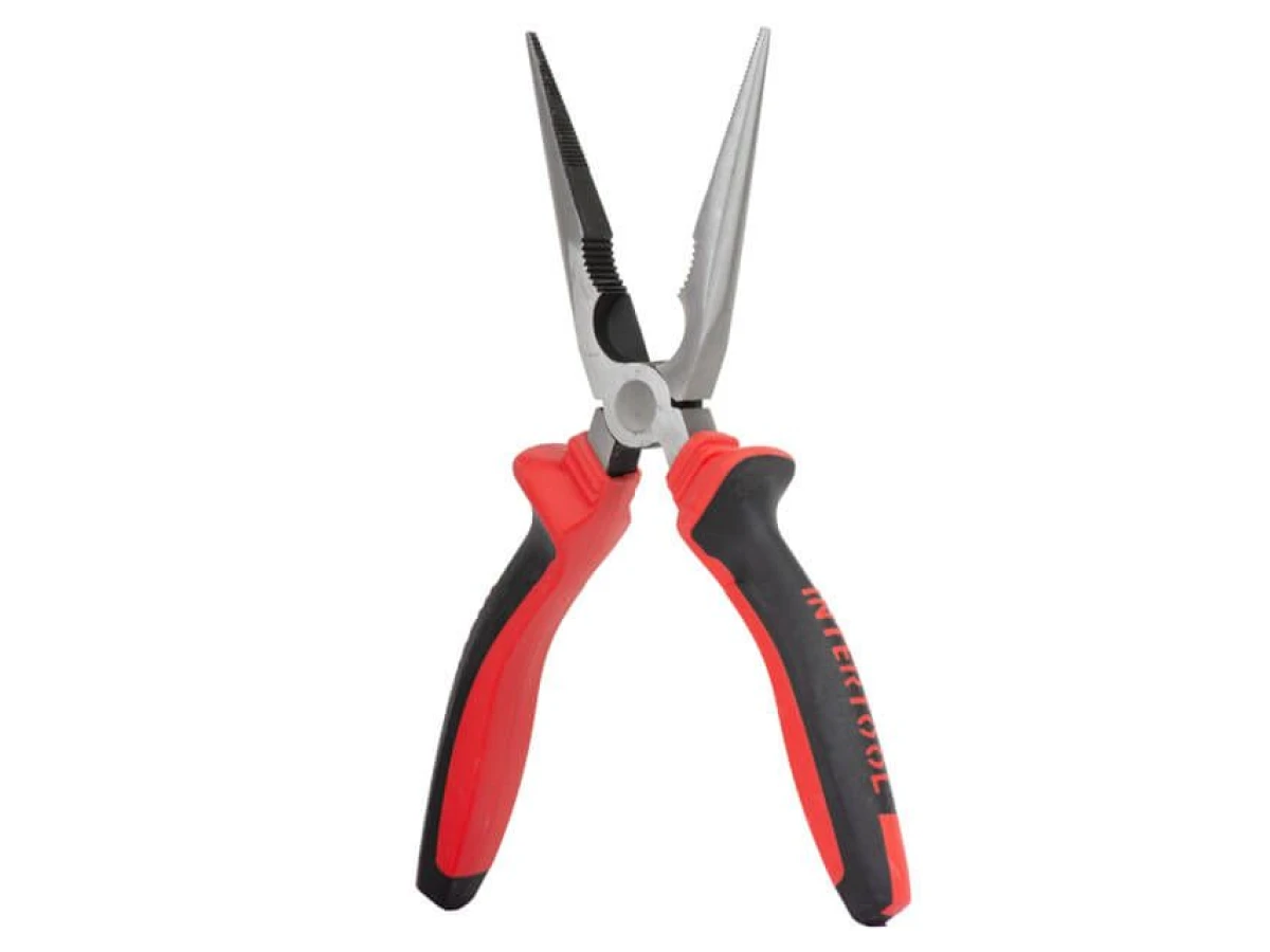 Довгогубці прямі 200 мм, 40CrV, фосфатовані, поліровані, STORM INTERTOOL NT-0140 