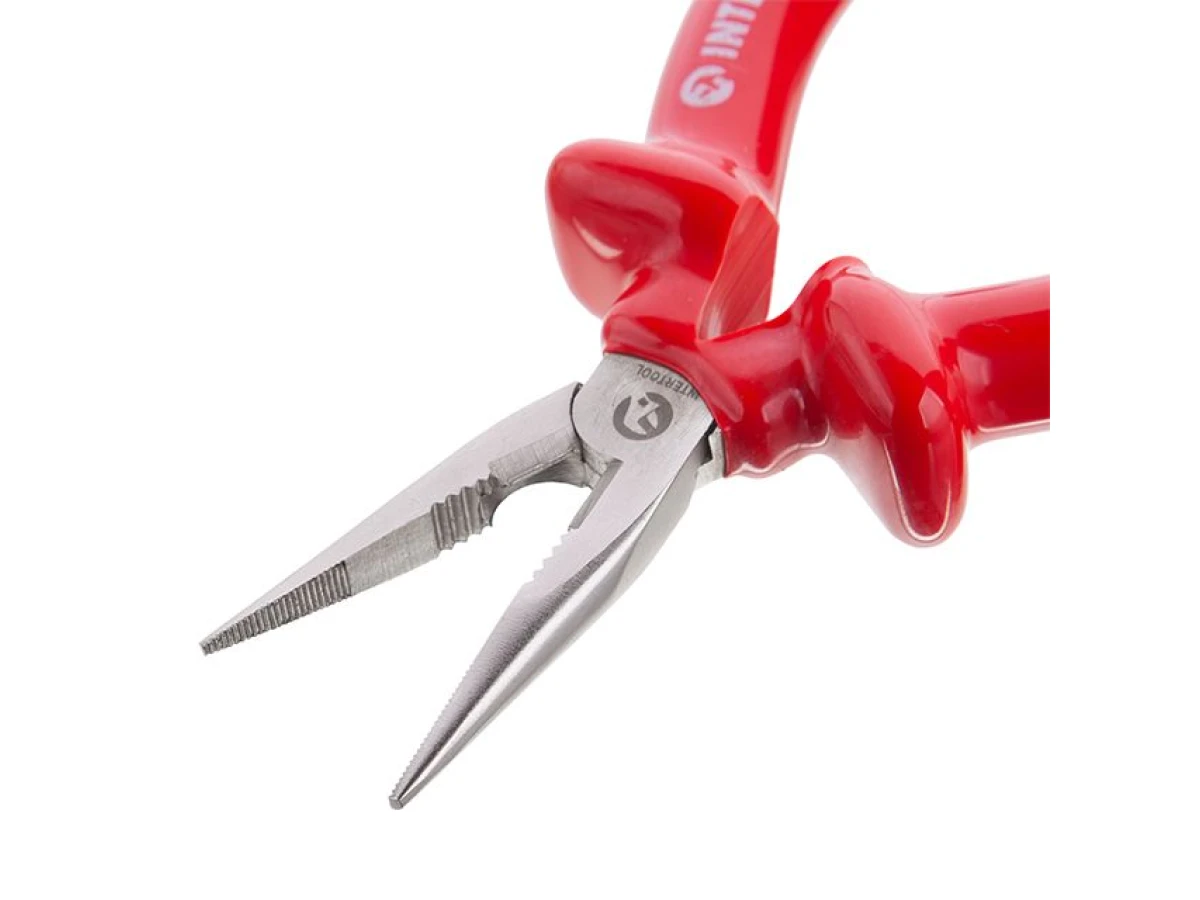 Довгогубці прямі 160 мм, діелектричні, CrV 6150 INTERTOOL NT-0326 