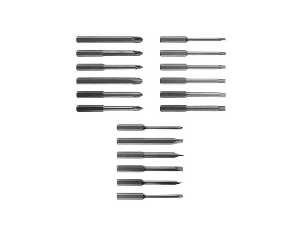 Викрутка реверсивна з комплектом насадок 26 од. INTERTOOL VT-1026 