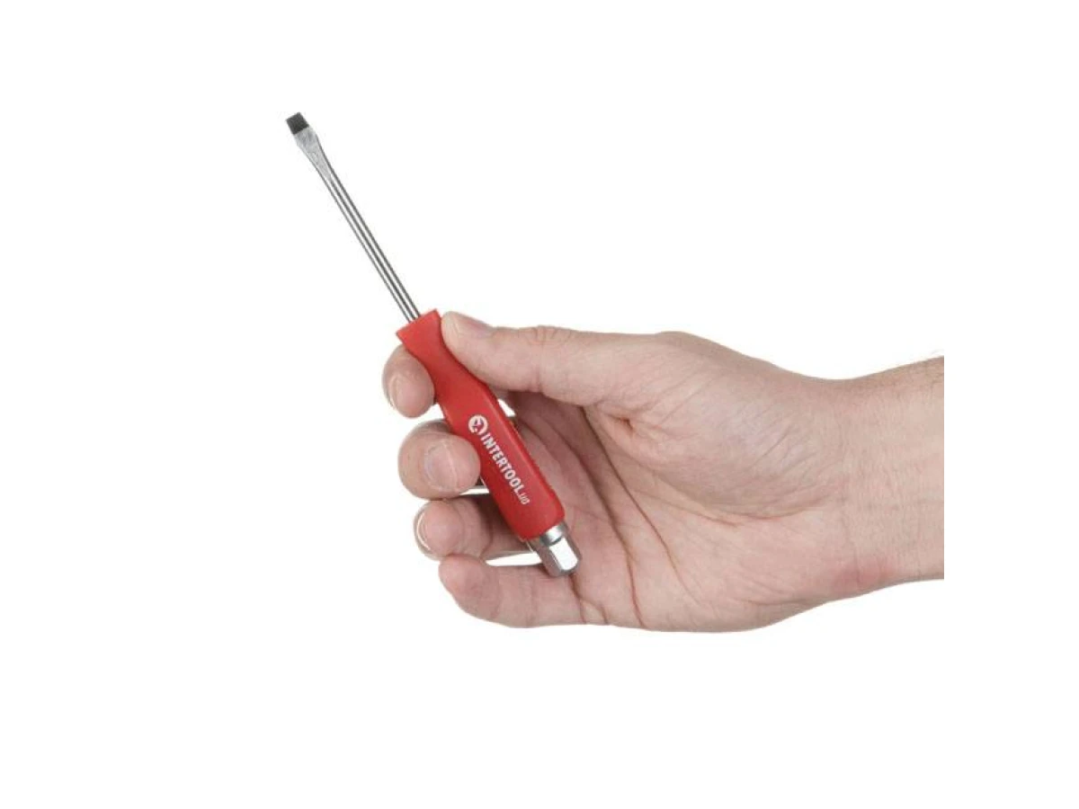 Викрутка ударна SL5*75 мм, CrV INTERTOOL HT-0481 