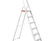 Стремянка алюминиевая 6 ступеней, высота до платформы 1280 мм INTERTOOL LT-1006 