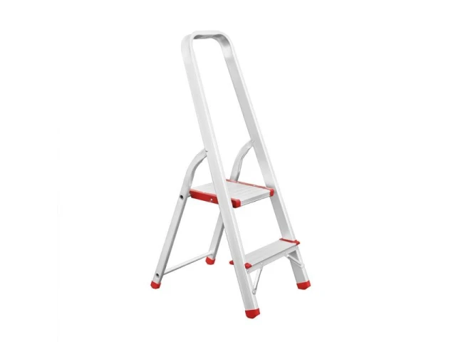 Стремянка алюминиевая 2 ступени, высота до платформы 410 мм INTERTOOL LT-1002 