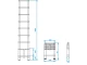 Лестница алюминиевая телескопическая 8 ступ., 2,5 м INTERTOOL LT-3026 
