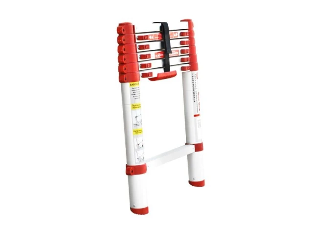 Лестница алюминиевая, телескопическая, 6 ступ., 1.98 м INTERTOOL LT-3020 