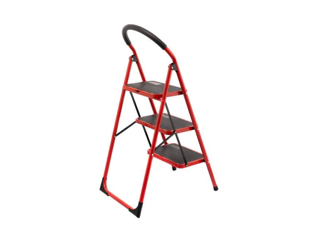 Стремянка 3 ступени 380*260мм высота 1131мм, до верхней ступени 729мм INTERTOOL LT-0037 