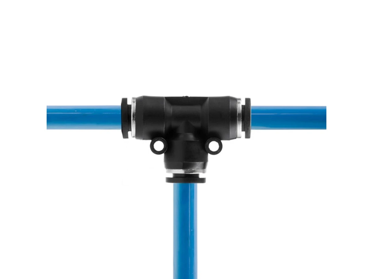 З'єднання цангове Т-подібне для поліуретанових та ін. шлангів 8 мм INTERTOOL PT-2347 