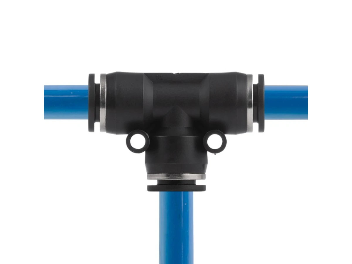 З'єднання цангове Т-подібне для поліуретанових та ін. шлангів 10 мм INTERTOOL PT-2348 