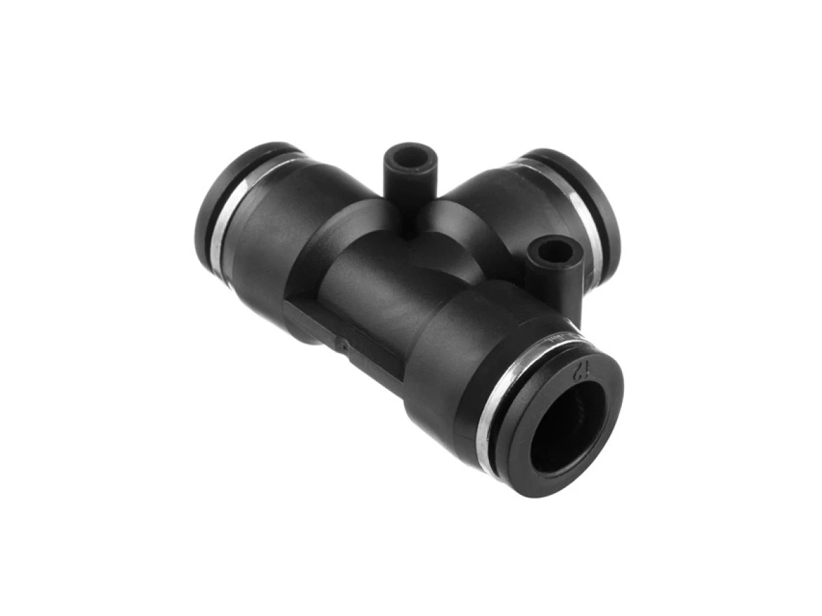 З'єднання цангове Т-подібне для поліуретанових та ін. шлангів 12 мм INTERTOOL PT-2349 