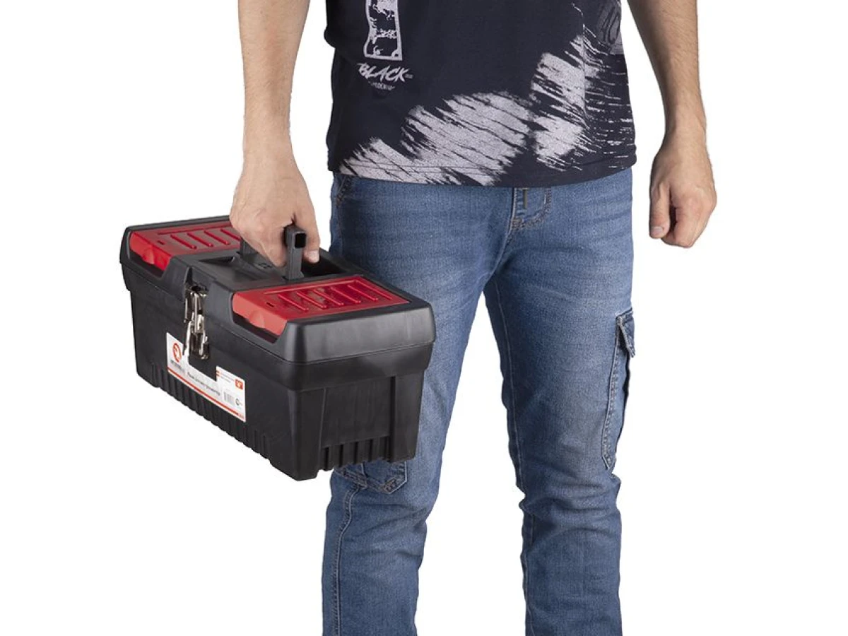 Ящик для інструментів з металевими замками 16", 396*216*164 мм INTERTOOL BX-1016 