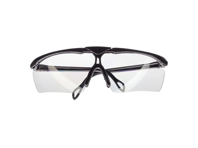Очки защитные прозрачные, материал линз поликарбонат, материал заушников поликарбонат черного цвета,защита от удара, оптический класс 3 INTERTOOL SP-0090 