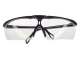 Очки защитные прозрачные, материал линз поликарбонат, материал заушников поликарбонат черного цвета,защита от удара, оптический класс 3 INTERTOOL SP-0090 