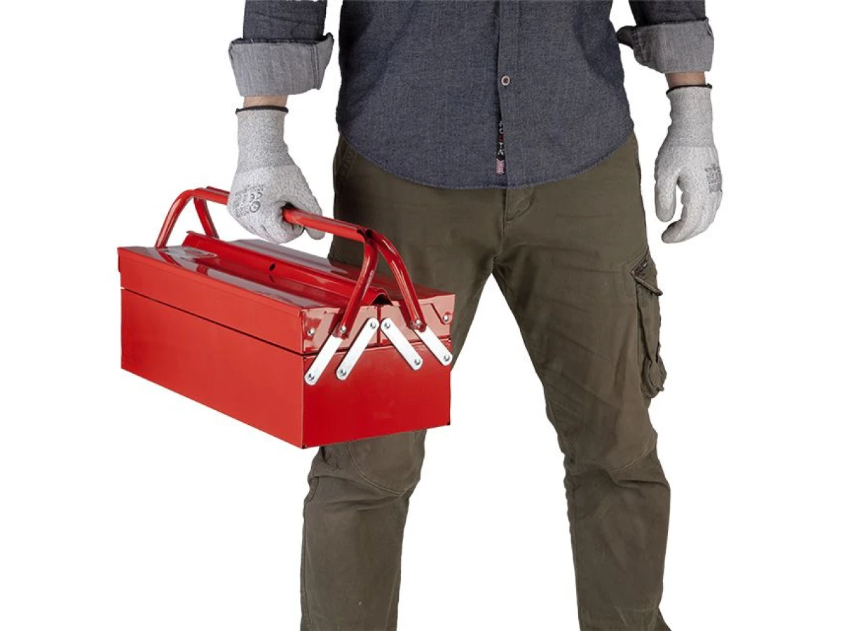 Ящик для інструменту металевий 450 мм, 3 секції INTERTOOL HT-5043 