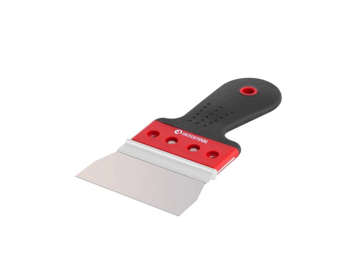 Шпатель из нержавеющей стали 100мм Проф INTERTOOL KT-2670 