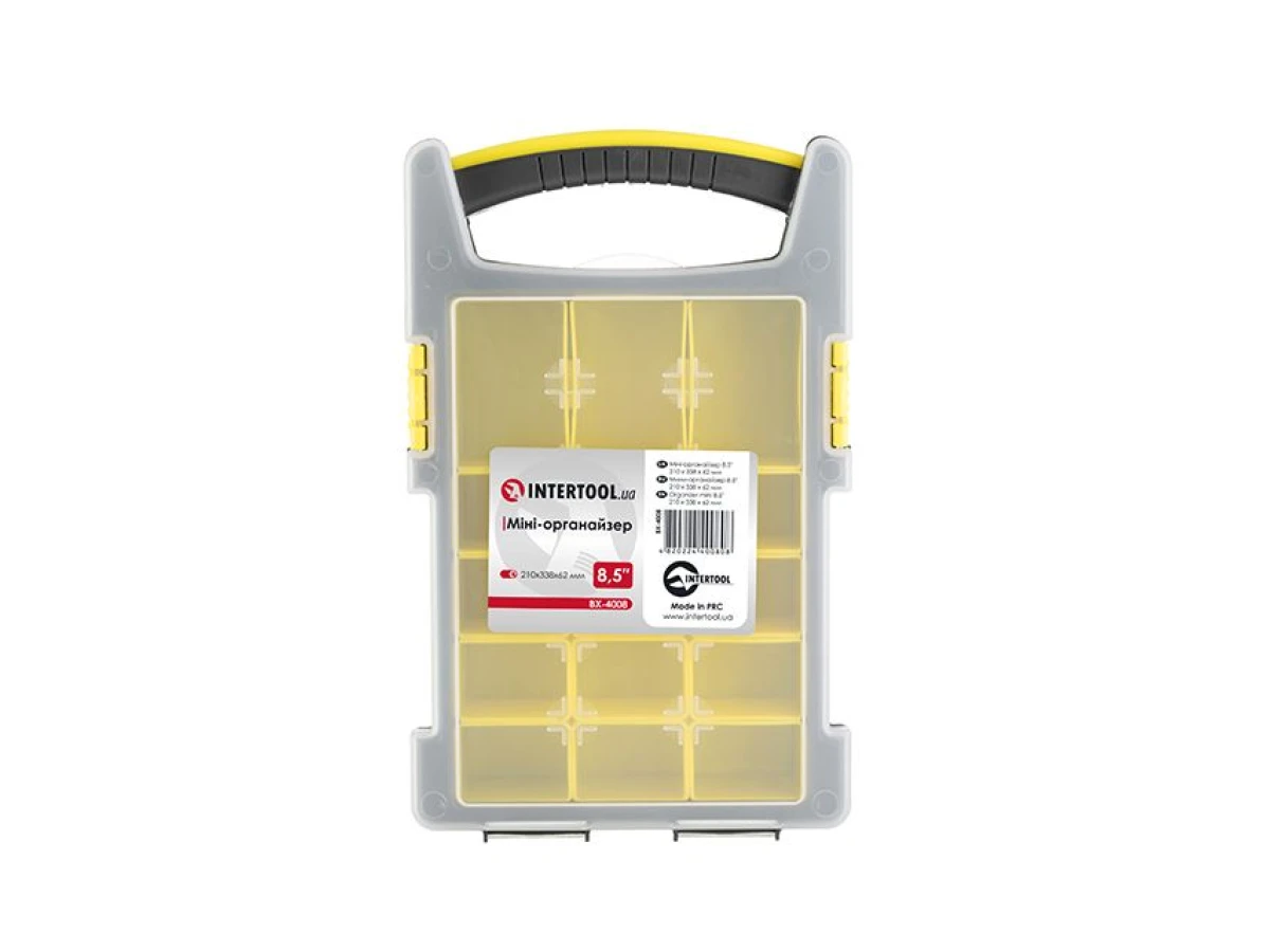 Мини-органайзер 8,5", 210x338x62 мм INTERTOOL BX-4008 