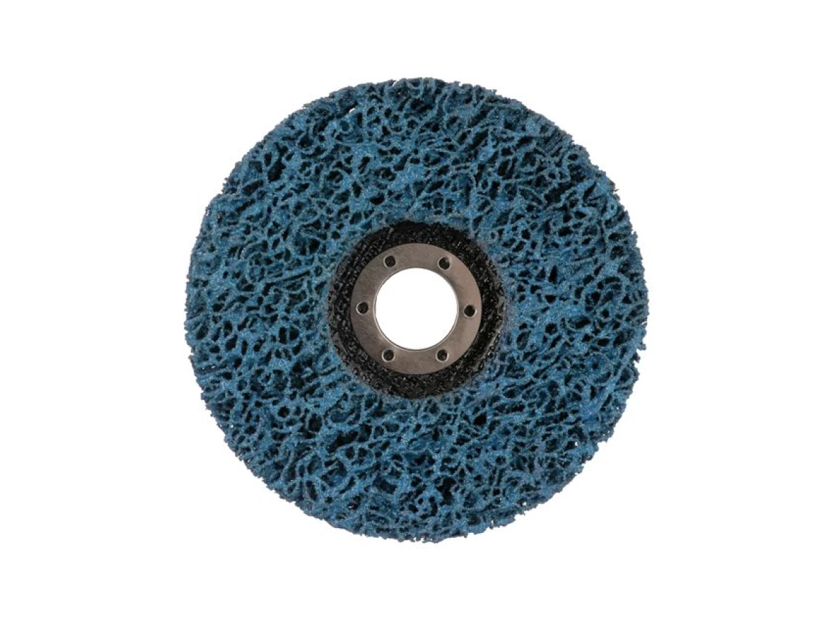 Диск зачистний із спіненого абразиву блакитний 125*22,2*13 мм, P46, T27 INTERTOOL BT-0604 