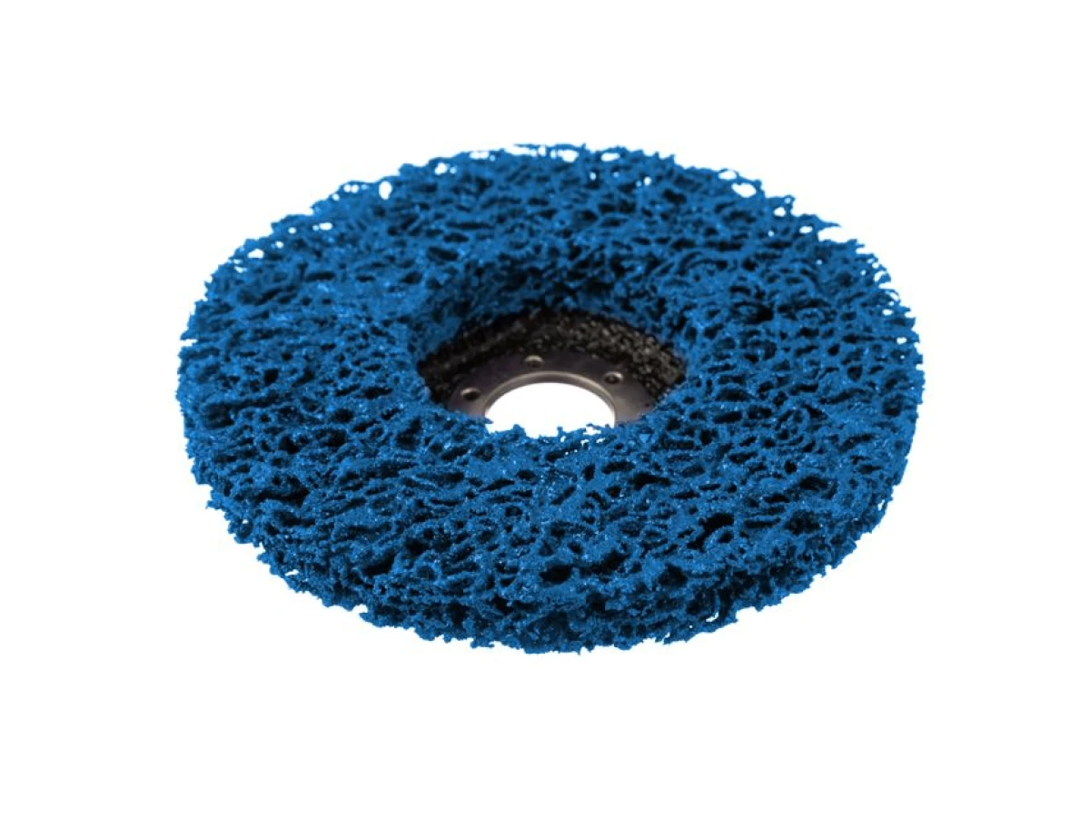 Диск зачистний із спіненого абразиву блакитний 125*22,2*13 мм, P46, T27 INTERTOOL BT-0604 