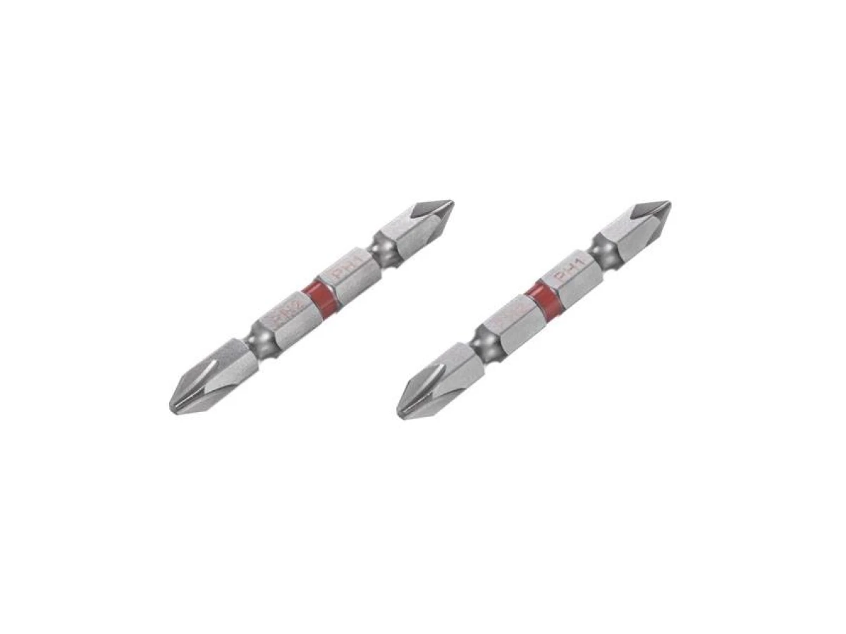 Комплект отверточних насадок PH2/PH1 1/4" * 60 мм, S2, уп. 2 од., STORM INTERTOOL VT-0230 