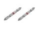 Комплект отверточних насадок PH2/PH1 1/4" * 60 мм, S2, уп. 2 од., STORM INTERTOOL VT-0230 