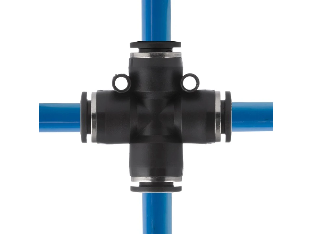 З'єднання цангове Х-подібне для поліуретанових та ін. шлангів 10 мм INTERTOOL PT-2368 