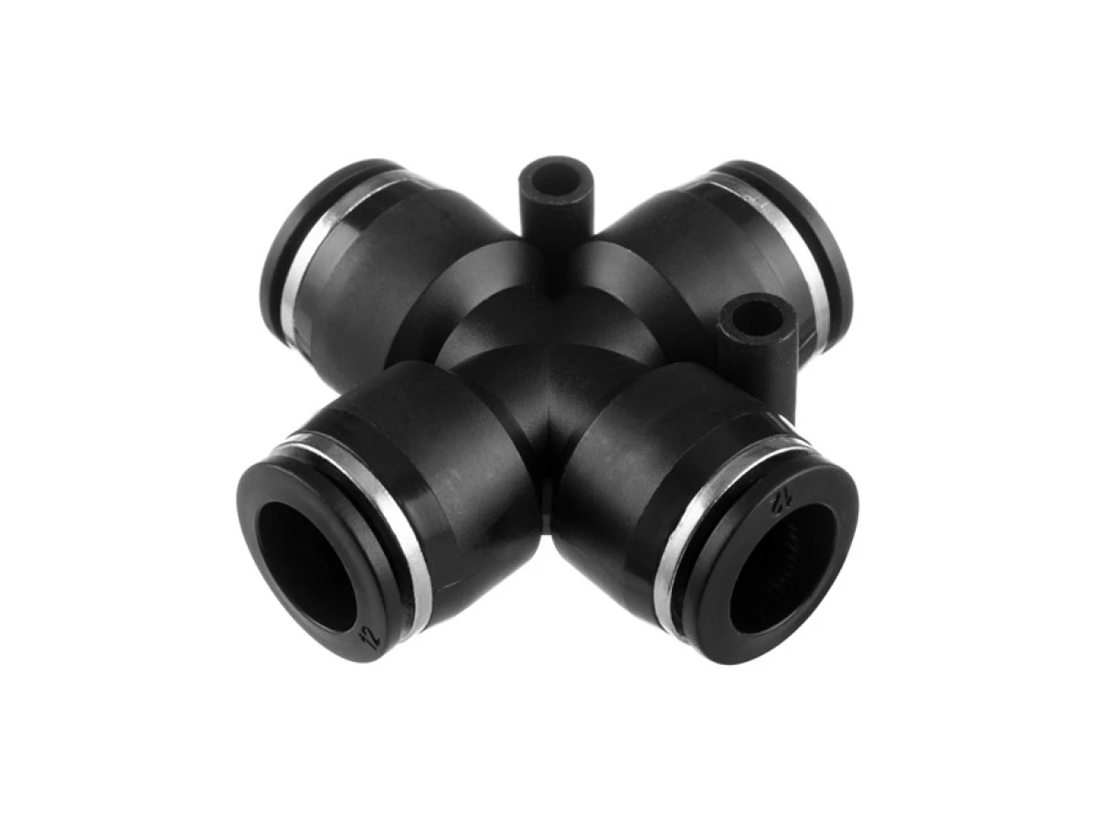 З'єднання цангове Х-подібне для поліуретанових та ін. шлангів 12 мм INTERTOOL PT-2369 