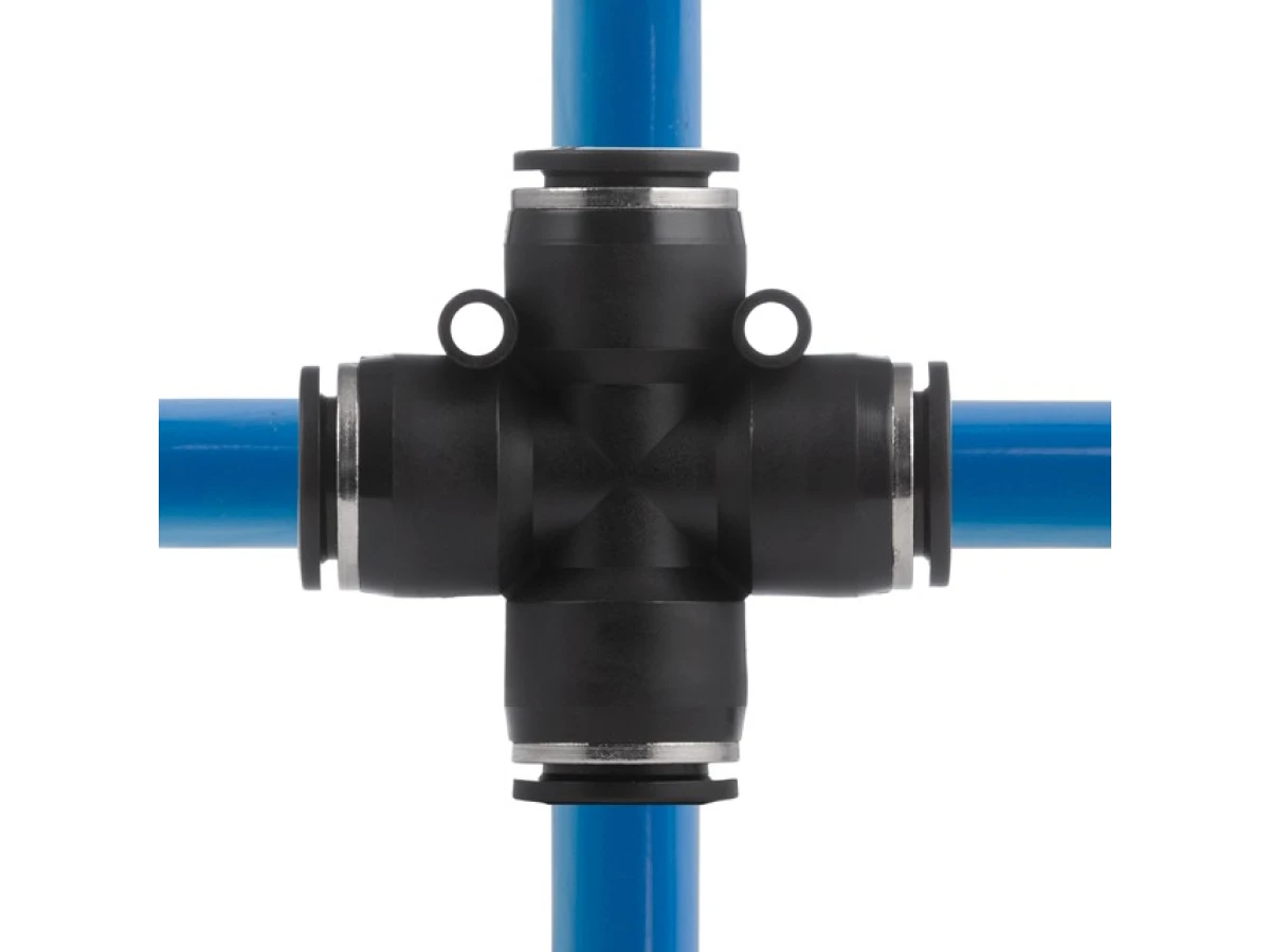 З'єднання цангове Х-подібне для поліуретанових та ін. шлангів 12 мм INTERTOOL PT-2369 