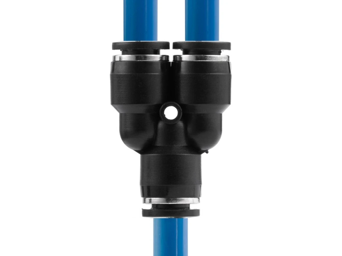 З'єднання цангове Y-подібне для поліуретанових та ін. шлангів 8 мм INTERTOOL PT-2372 