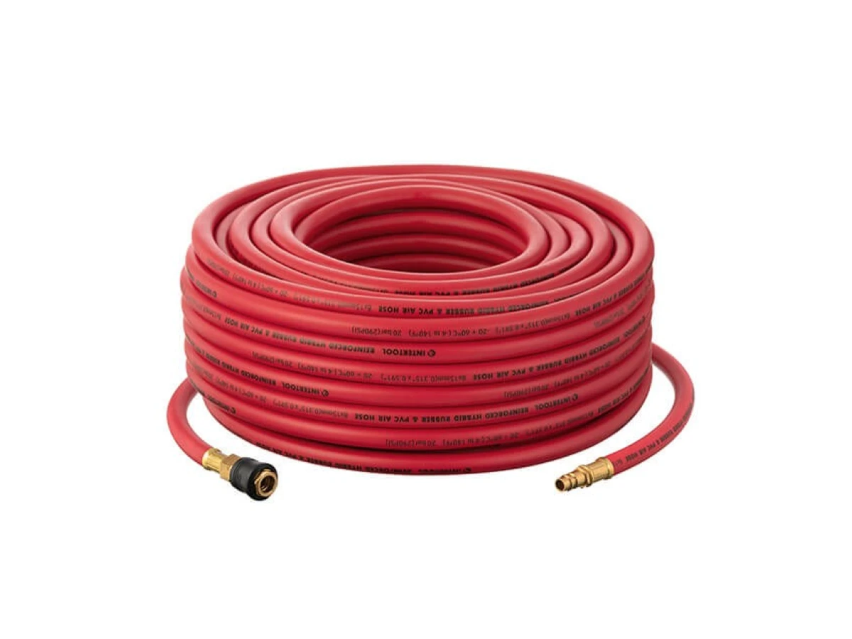 Шланг гібридний, професійний, 20 атм, 8*15мм, 30м з латунними швидкороз'ємними з'єднаннями, STORM INTERTOOL PT-1773 